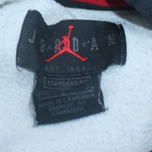 Nike Air Jordan Grey Logo Hoodie Teens L Regular Fit Pullover