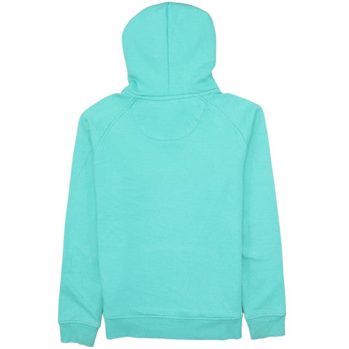 Canterbury Womens Teal Hoodie Pullover Size M Logo Print Lined Hood