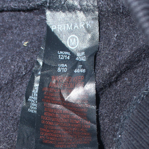 Primark Womens Black Jogger Sweatpants Size 12/14 Medium Elastic Waist