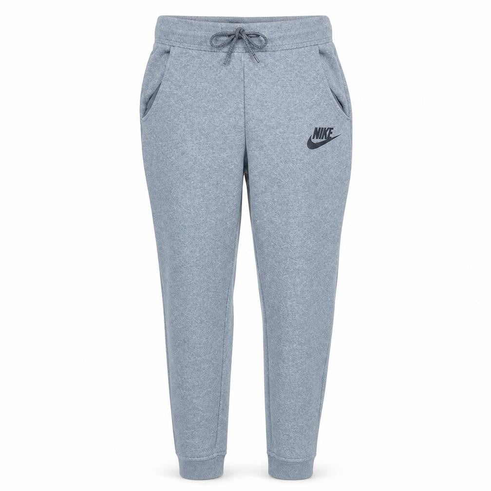 Front view of Nike Men's Grey Jogger Fleece Sweatpants, size S, Regular Fit