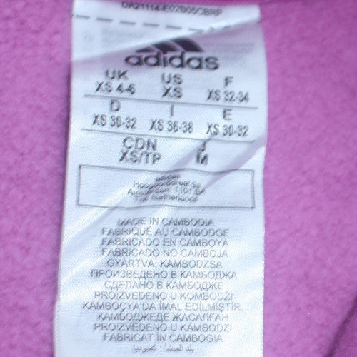 Adidas Womens Lilac Pullover Hoodie XS Hooded Sweatshirt