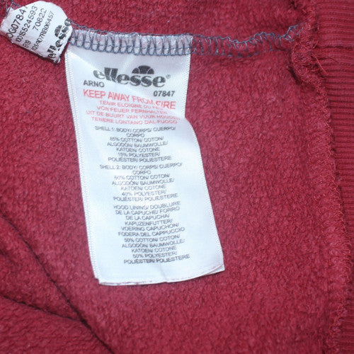 Ellesse Men's Blue & Red Pullover Hoodie Size M Logo Sportswear