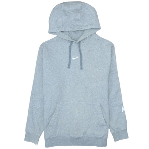 Nike Men's Grey Pullover Hoodie L Standard Fit Sports Fleece