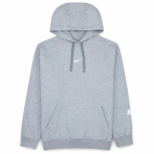 Nike Men's Grey Pullover Hoodie L Standard Fit Sports Fleece