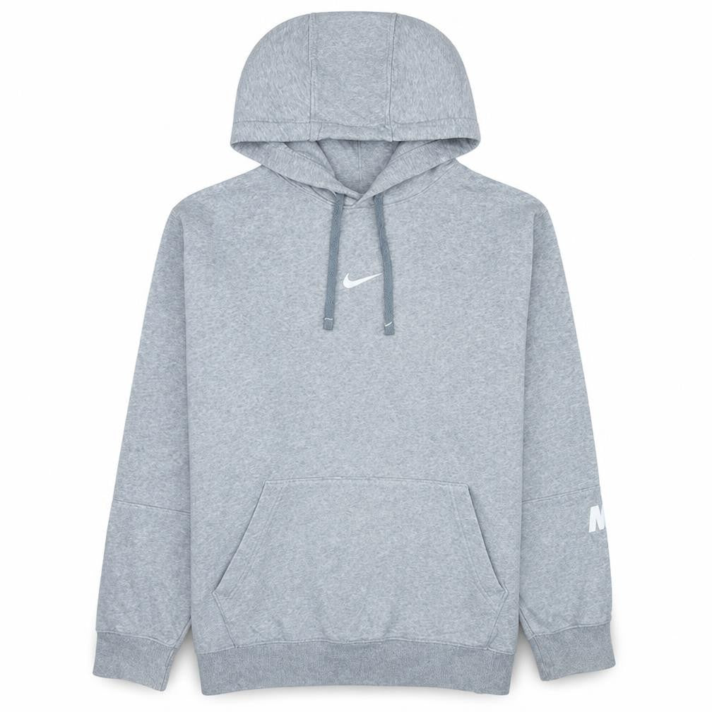 Nike Men's Grey Pullover Hoodie L Standard Fit Sports Fleece