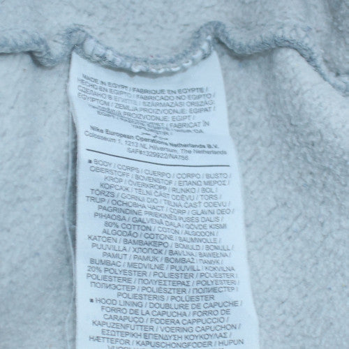 Nike Men's Grey Pullover Hoodie L Standard Fit Sports Fleece