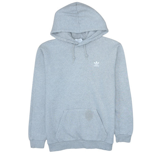 Adidas Men Grey Pullover Hoodie M Regular Fit Fleece Sportswear