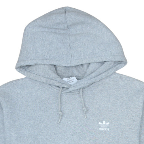 Adidas Men Grey Pullover Hoodie M Regular Fit Fleece Sportswear
