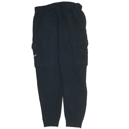 Nike Men's Black Fleece Cargo Joggers Size M Elastic Waist