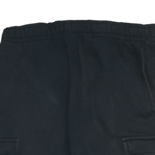Nike Men's Black Fleece Cargo Joggers Size M Elastic Waist
