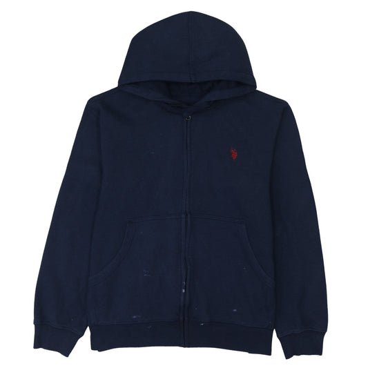 U.S. Polo Assn. Men's Blue Full Zip Hoodie Size L