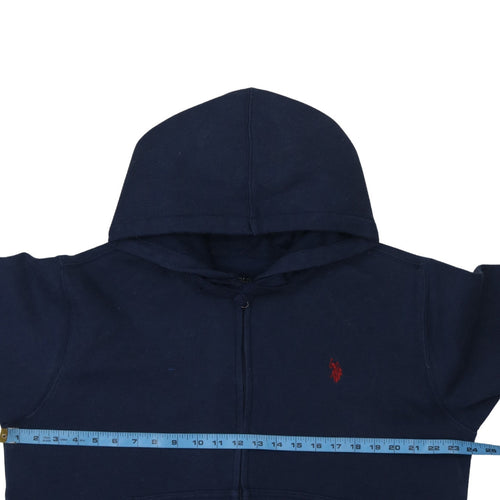 U.S. Polo Assn. Men's Blue Full Zip Hoodie Size L