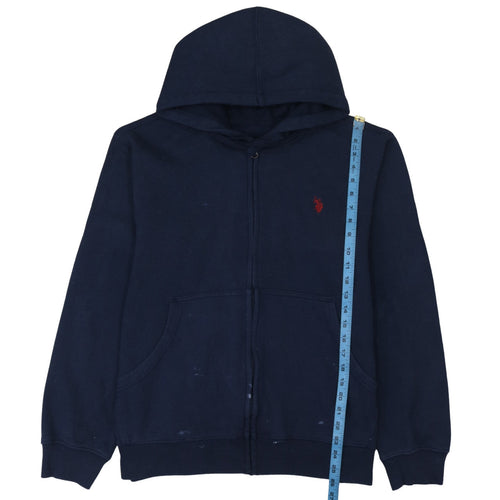 U.S. Polo Assn. Men's Blue Full Zip Hoodie Size L
