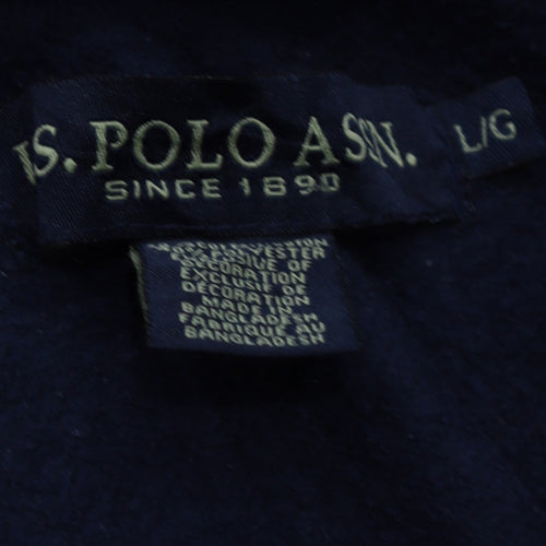 U.S. Polo Assn. Men's Blue Full Zip Hoodie Size L