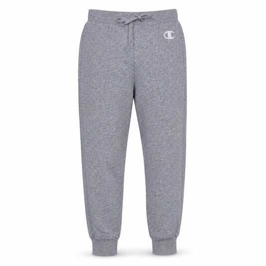 Front view of Champion Men Grey Jogger Fleece Sweatpants Medium