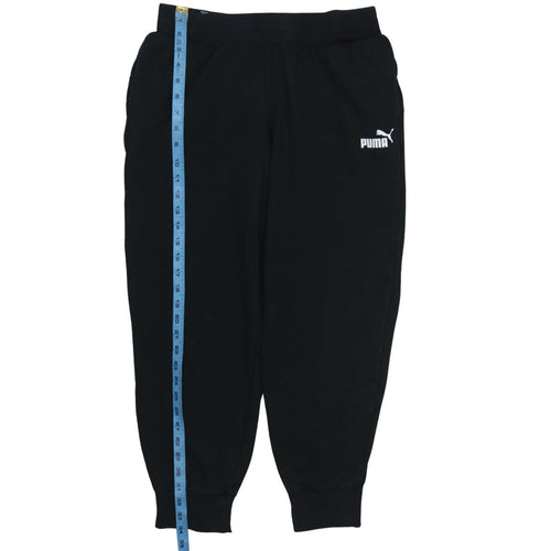 Puma Men's Black Fleece Jogger Sweatpants Medium Regular Fit