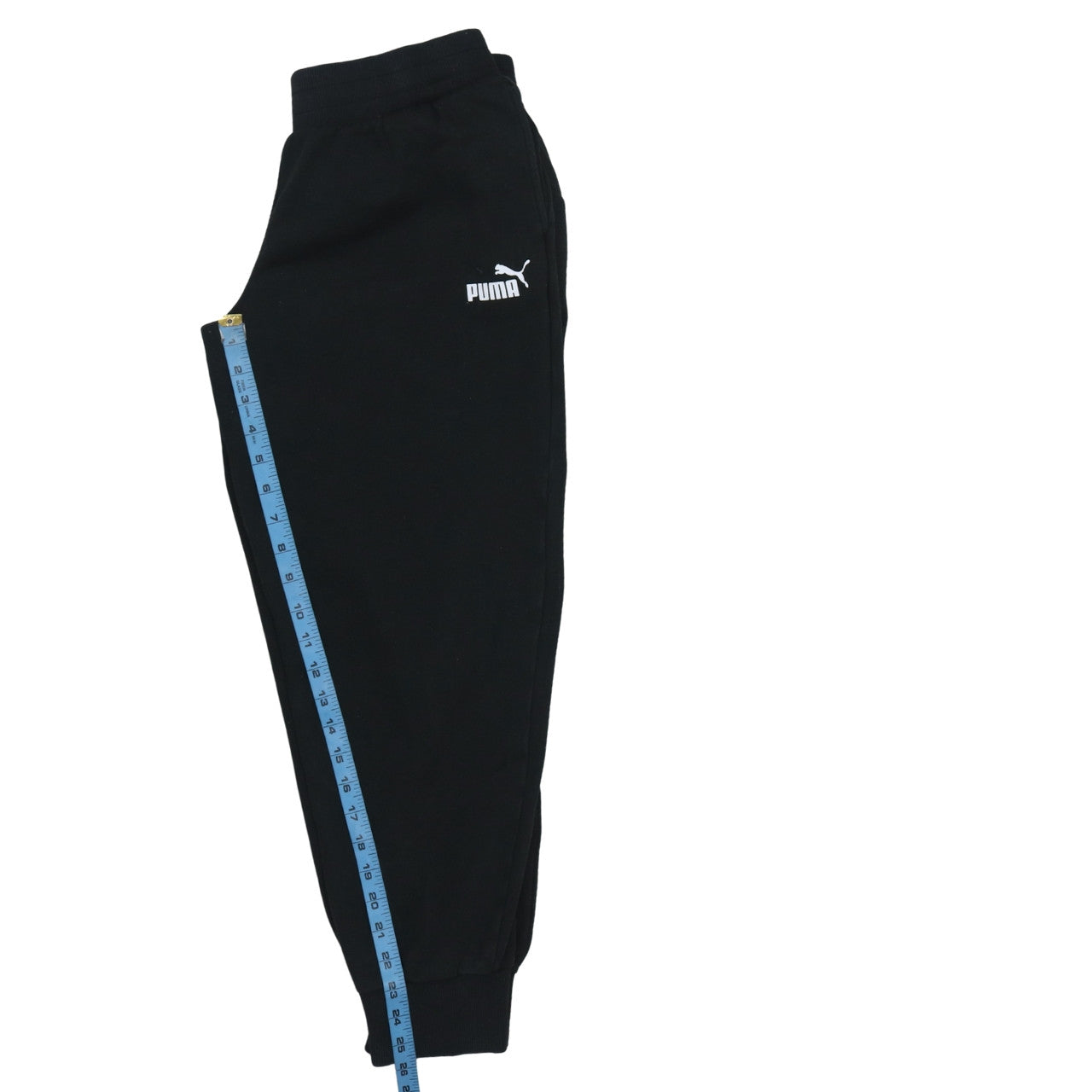 Puma Men's Black Fleece Jogger Sweatpants Medium Regular Fit