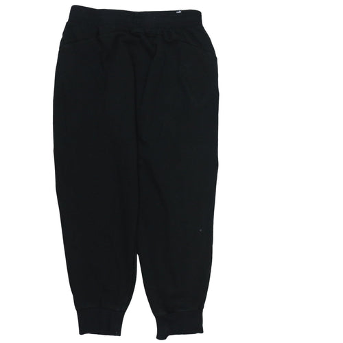 Puma Men's Black Fleece Jogger Sweatpants Medium Regular Fit