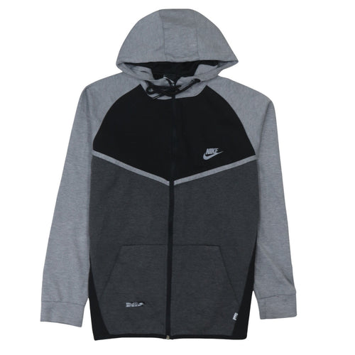 Nike Mens Grey Full Zip Hoodie L Regular Fit Sportswear
