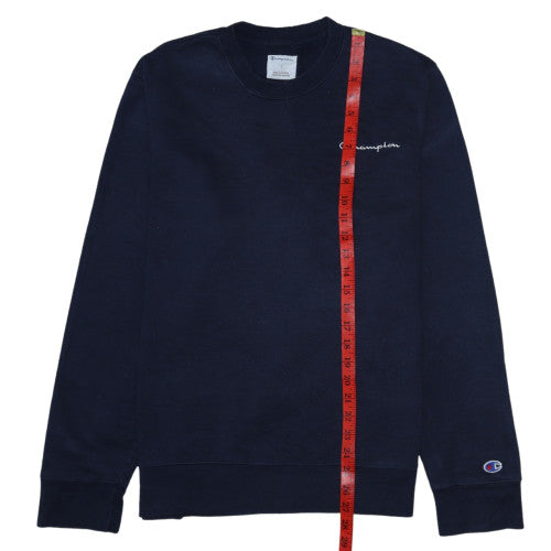 Champion Elite Men's Navy Crew Neck Sweatshirt L Cotton Blend