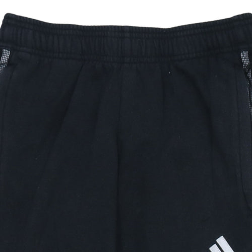 Adidas Womens Black XS Track Pants Elastic Waist Joggers