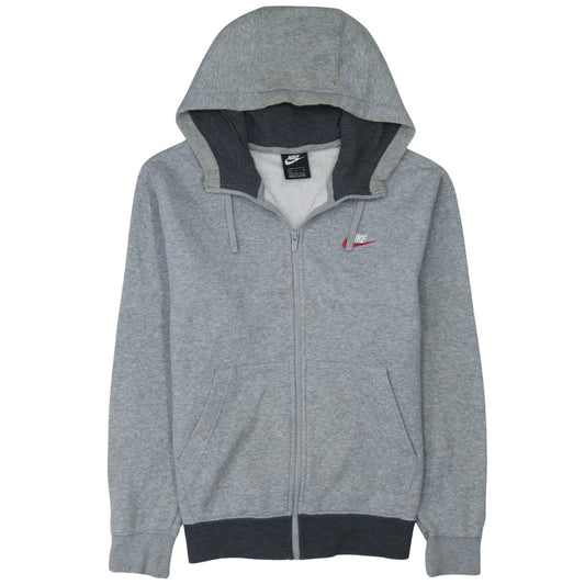 Nike Men’s Grey Full Zip Fleece Hoodie Size S Regular Fit