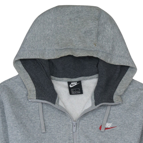 Nike Men’s Grey Full Zip Fleece Hoodie Size S Regular Fit