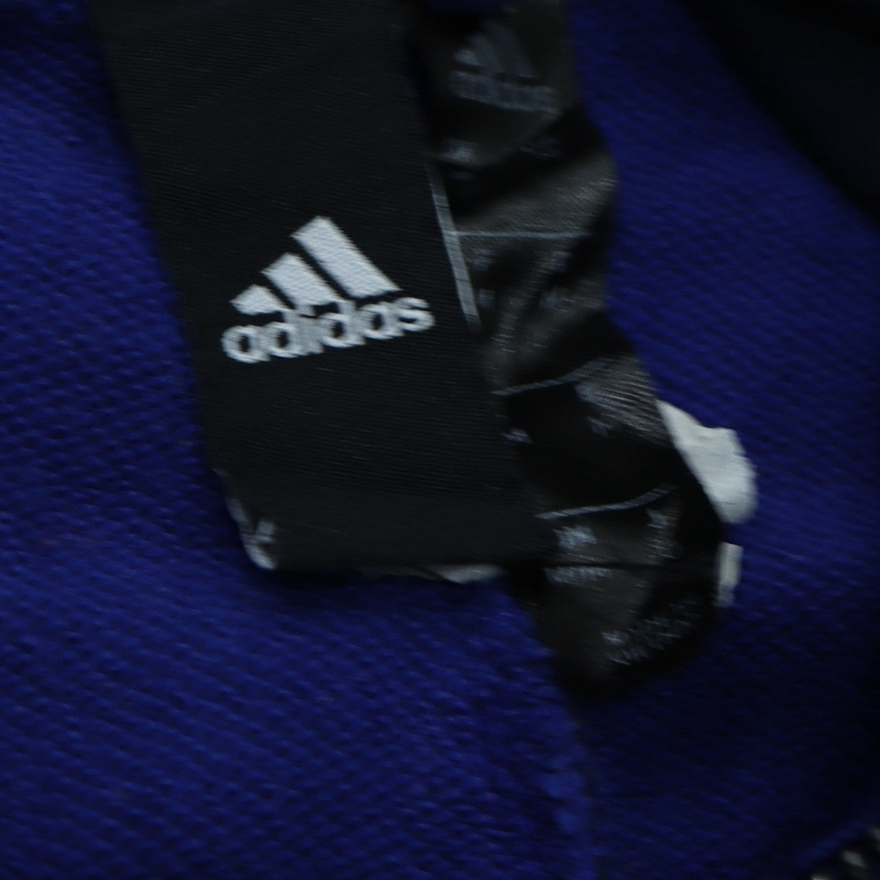 Adidas Men Blue Full Zip Hoodie Size M Sportswear