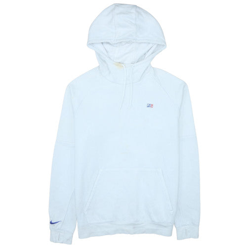 Nike Men White PSG Pullover Hoodie Large Cotton Fleece Casual