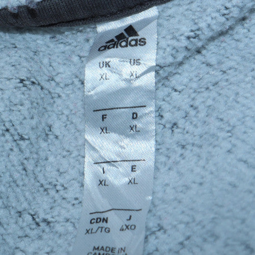 Adidas Mens Grey XL Pullover Fleece Hoodie Sportswear