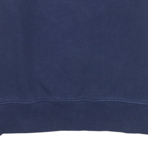 Nike Men's Blue Pullover Sweatshirt M Crew Neck Embroidered Logo