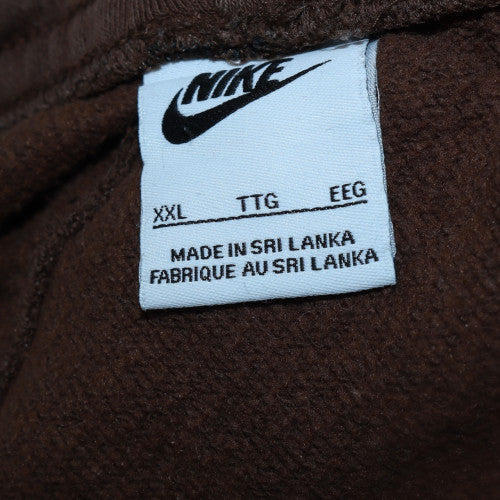 Nike Men's Brown 2XL Fleece Jogger Sweatpants Tapered Fit