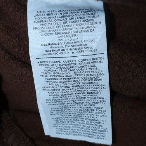 Nike Men's Brown 2XL Fleece Jogger Sweatpants Tapered Fit