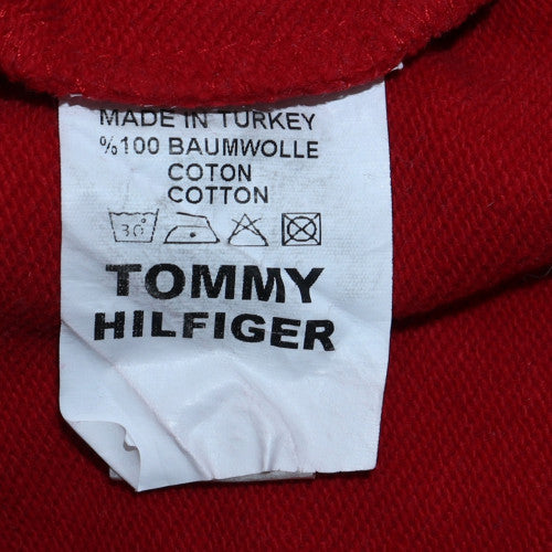 Tommy Hilfiger Mens Red XL Logo Pullover Crew Neck Sweatshirt