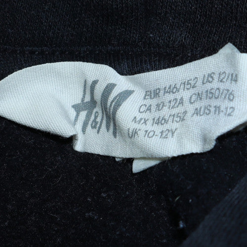 H&M Teens Black NASA Space Mission Pullover Hoodie 10-12Y