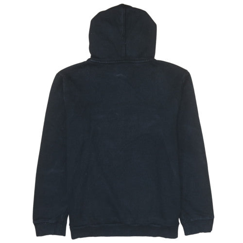 Napapijri Men's Black Pullover Hoodie M Long Sleeve Fleece Logo