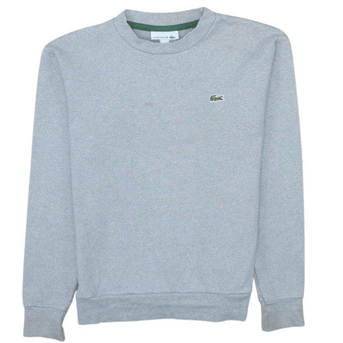 Lacoste Mens Grey XS Crew Neck Cotton Sweatshirt