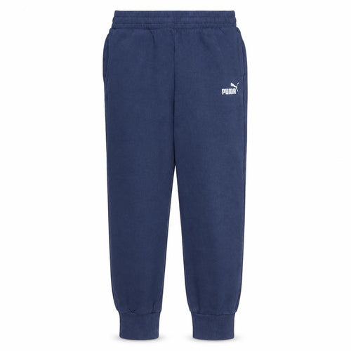 Puma Mens Blue Sweatpants Jogger Trousers Size S Cotton Blend