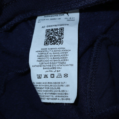 Puma Mens Blue Sweatpants Jogger Trousers Size S Cotton Blend