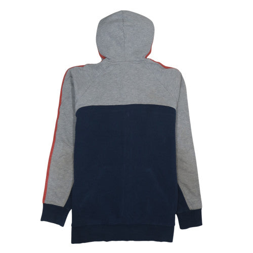 Adidas Women Grey Navy Full Zip Hoodie Size M Performance Essentials