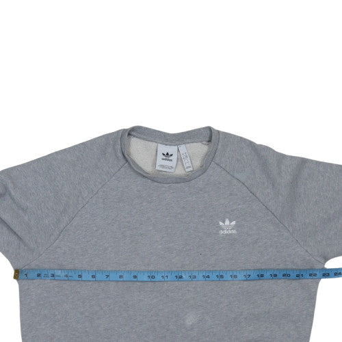 Adidas Men’s Grey Crew Neck Sweatshirt Size L Pullover Casual