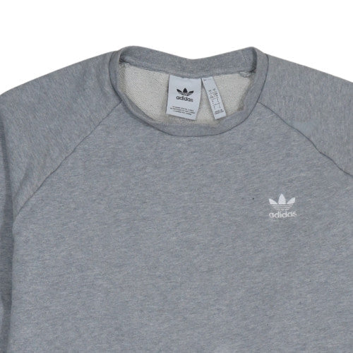 Adidas Men’s Grey Crew Neck Sweatshirt Size L Pullover Casual