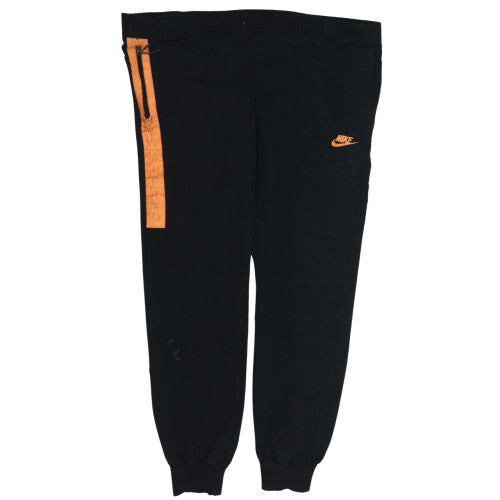 Nike Men's Black Jogger Trousers M Fleece Elastic Waist Tapered Fit