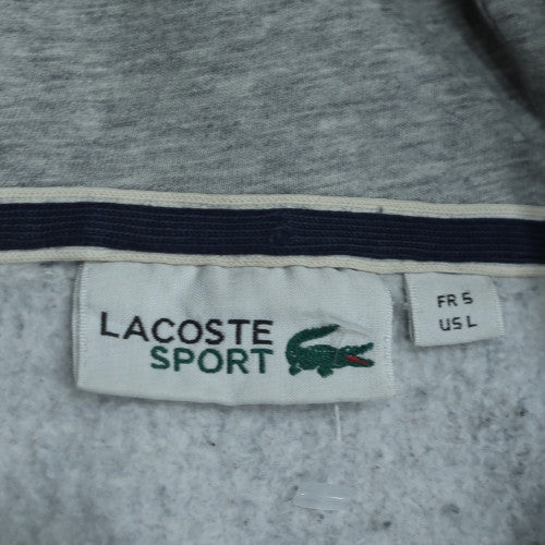 Lacoste Sport Men’s Grey Pullover Hoodie L Regular Fit