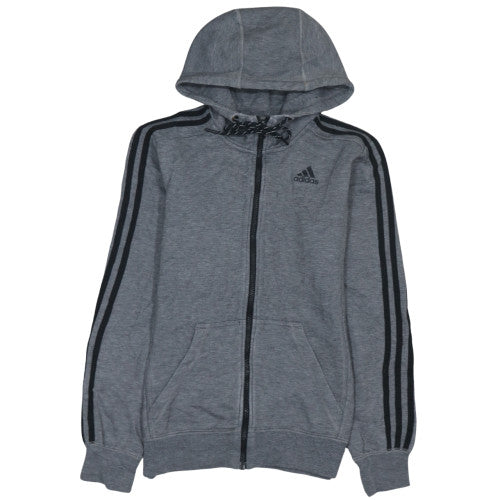 Adidas Men’s Grey Full Zip Hoodie XS Climalite Sports Essential