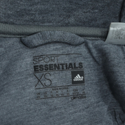 Adidas Men’s Grey Full Zip Hoodie XS Climalite Sports Essential
