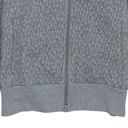 Nike Women Grey Full Zip Hoodie Sweatshirt XL Lined Hooded Casual
