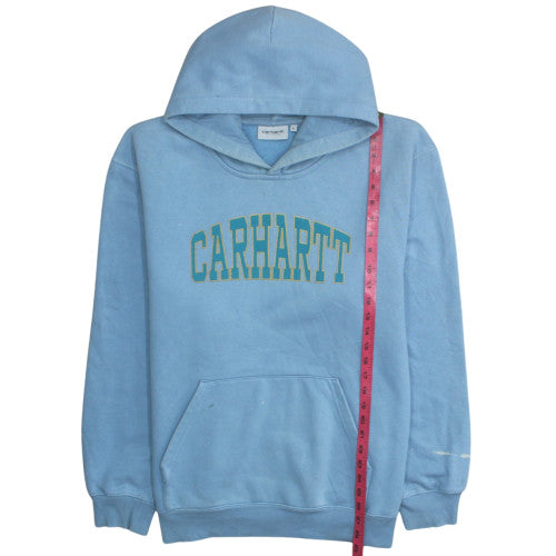 Carhartt Men Blue XL Pullover Hoodie Fleece Graphic Sweatshirt
