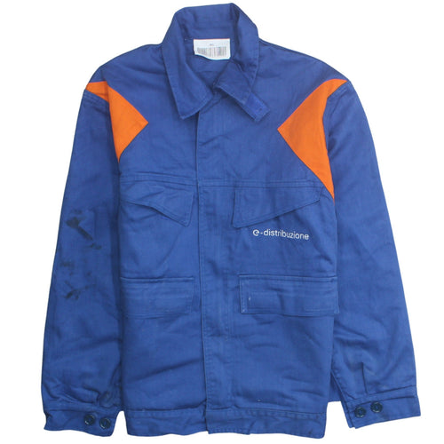 e-distribuzione Men's Blue Workwear Cotton Jacket Size 46 Regular