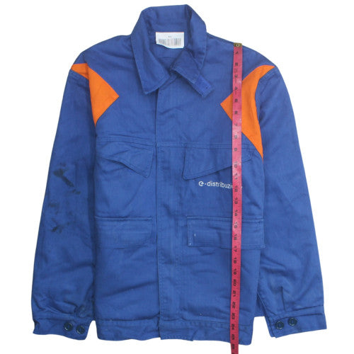 e-distribuzione Men's Blue Workwear Cotton Jacket Size 46 Regular